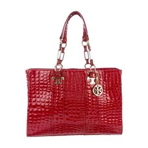 Near New Tory Burch Embossed Leather Jordana Tote